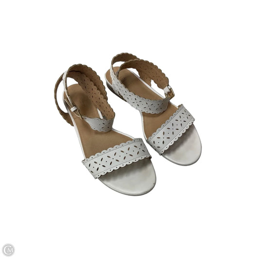 Sandals Flats By Loft In White, Size: 8.5