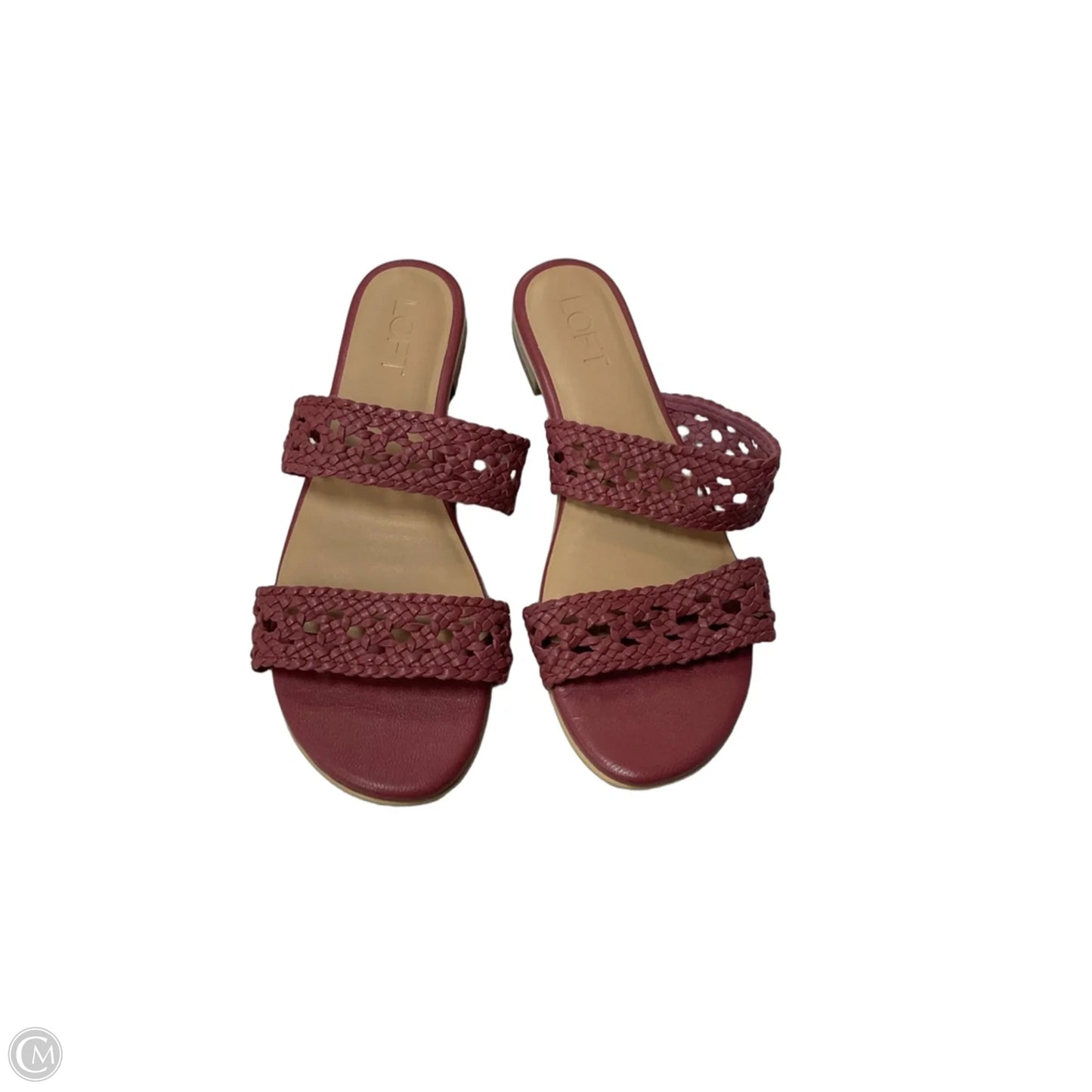 Sandals Flats By Loft In Pink, Size: 8.5