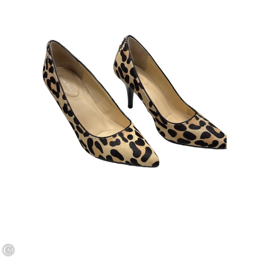 Shoes Heels Kitten By Calvin Klein In Leopard Print, Size: 7.5