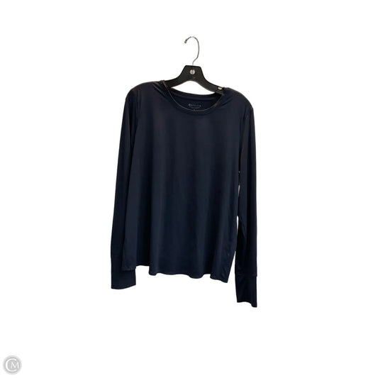 Athletic Top Long Sleeve Collar By Athleta In Blue, Size: L