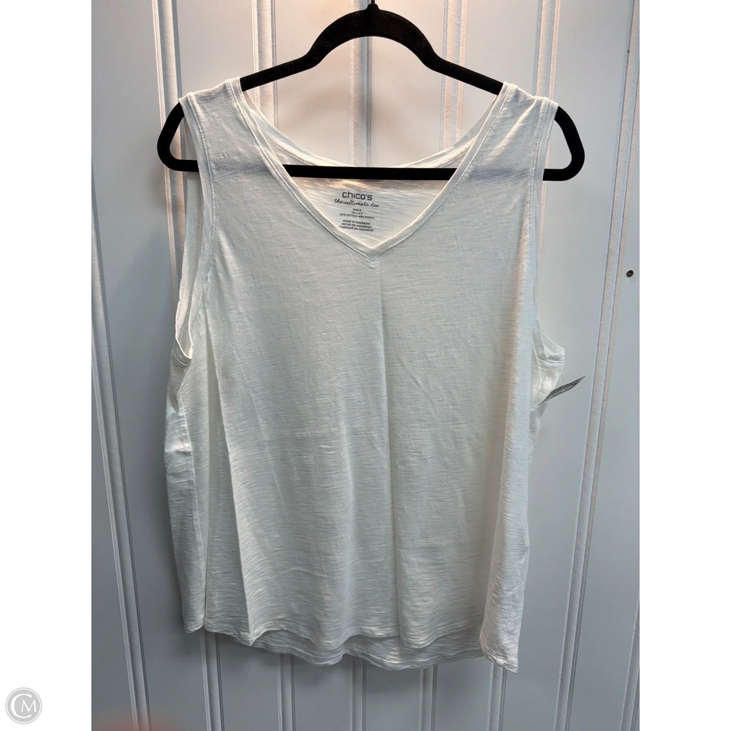 Tank Top By Chicos In White, Size: Xl