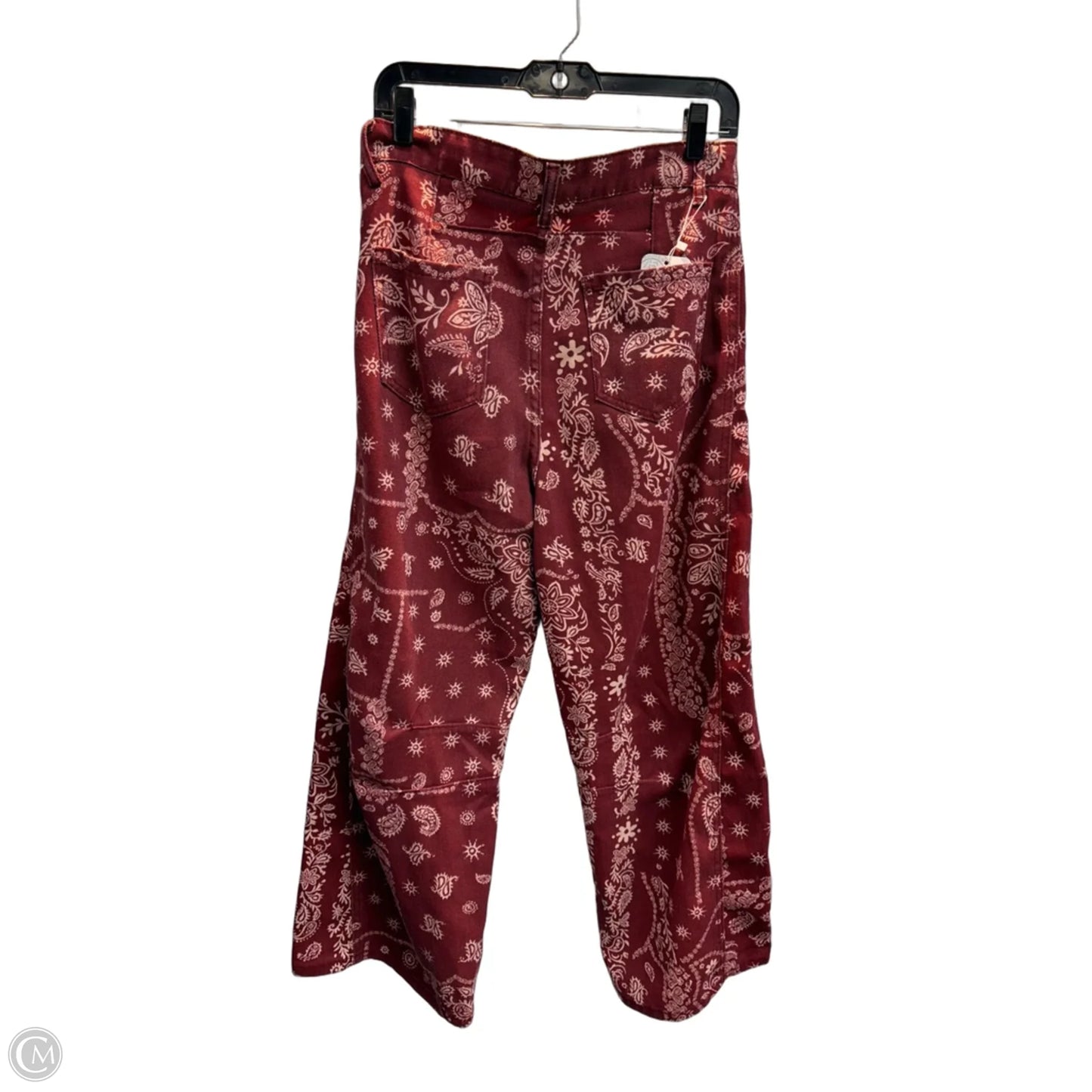 Jeans Wide Leg By Clothes Mentor In Red, Size: 12