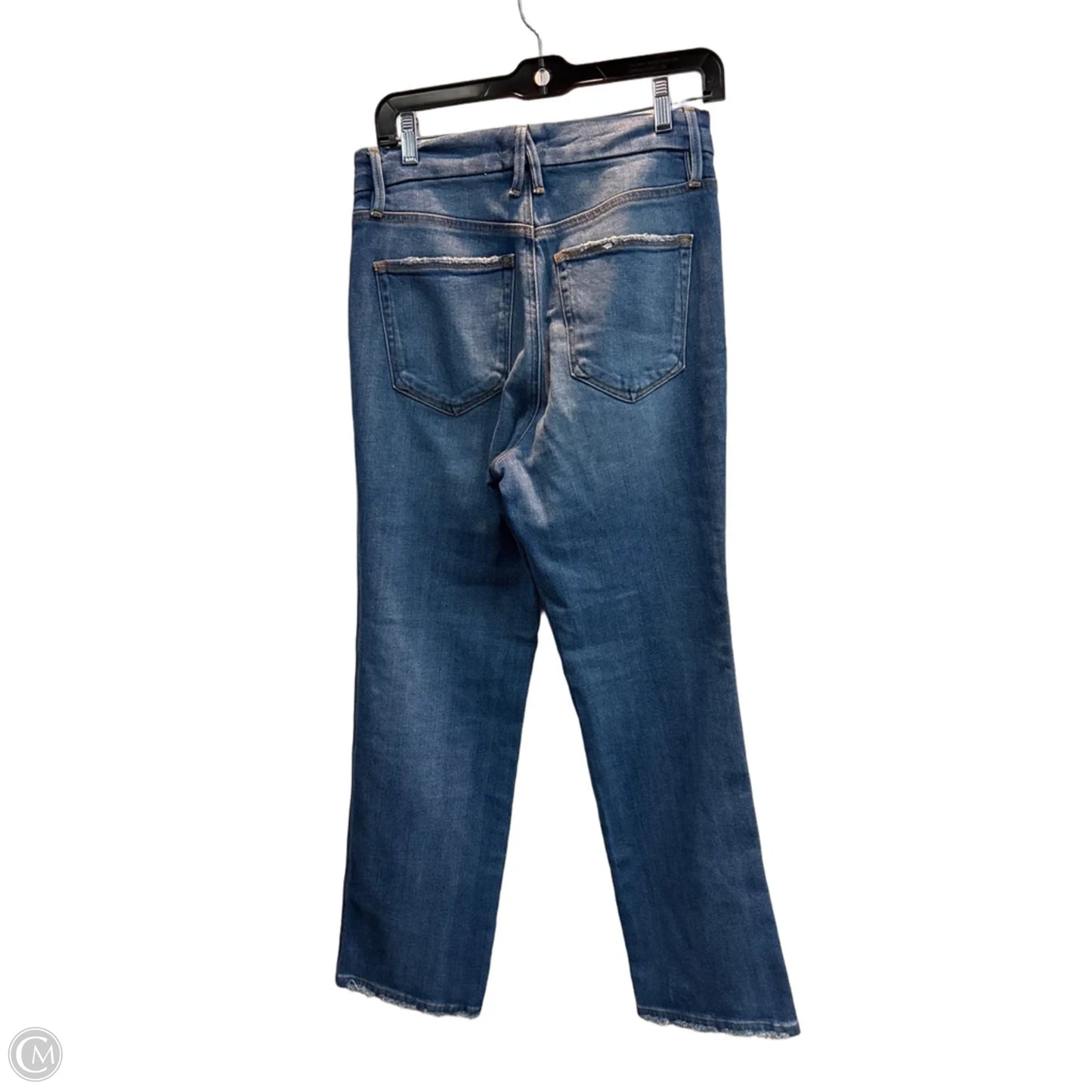 Jeans Straight By Good American In Blue Denim, Size: 6