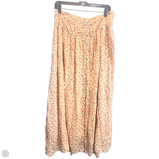 Skirt Maxi By Free People In Orange, Size: 12