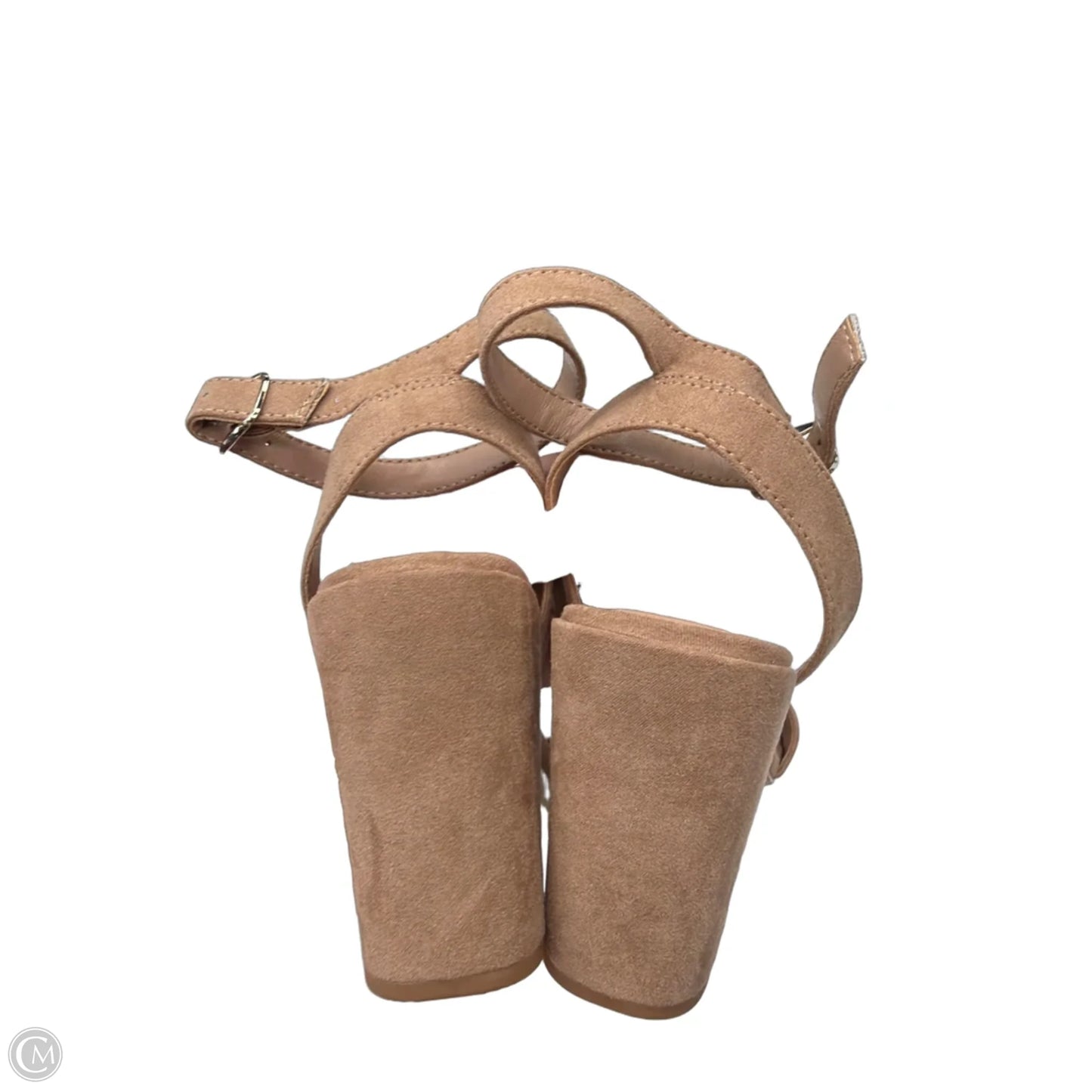 Sandals Heels Block By A New Day In Tan, Size: 10