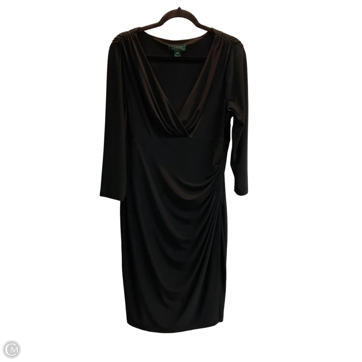 Dress Work By Lauren By Ralph Lauren In Black, Size: Xl