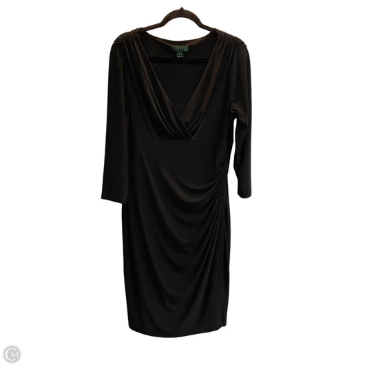 Dress Work By Lauren By Ralph Lauren In Black, Size: Xl