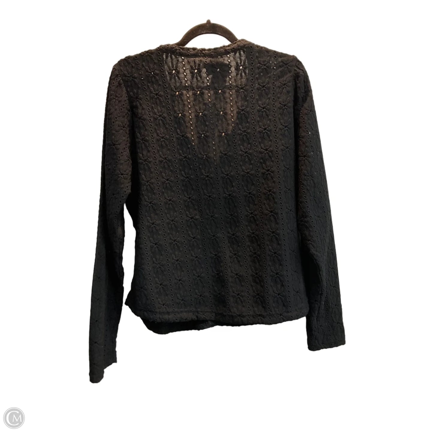 Top Long Sleeve By Maeve In Black, Size: 1x