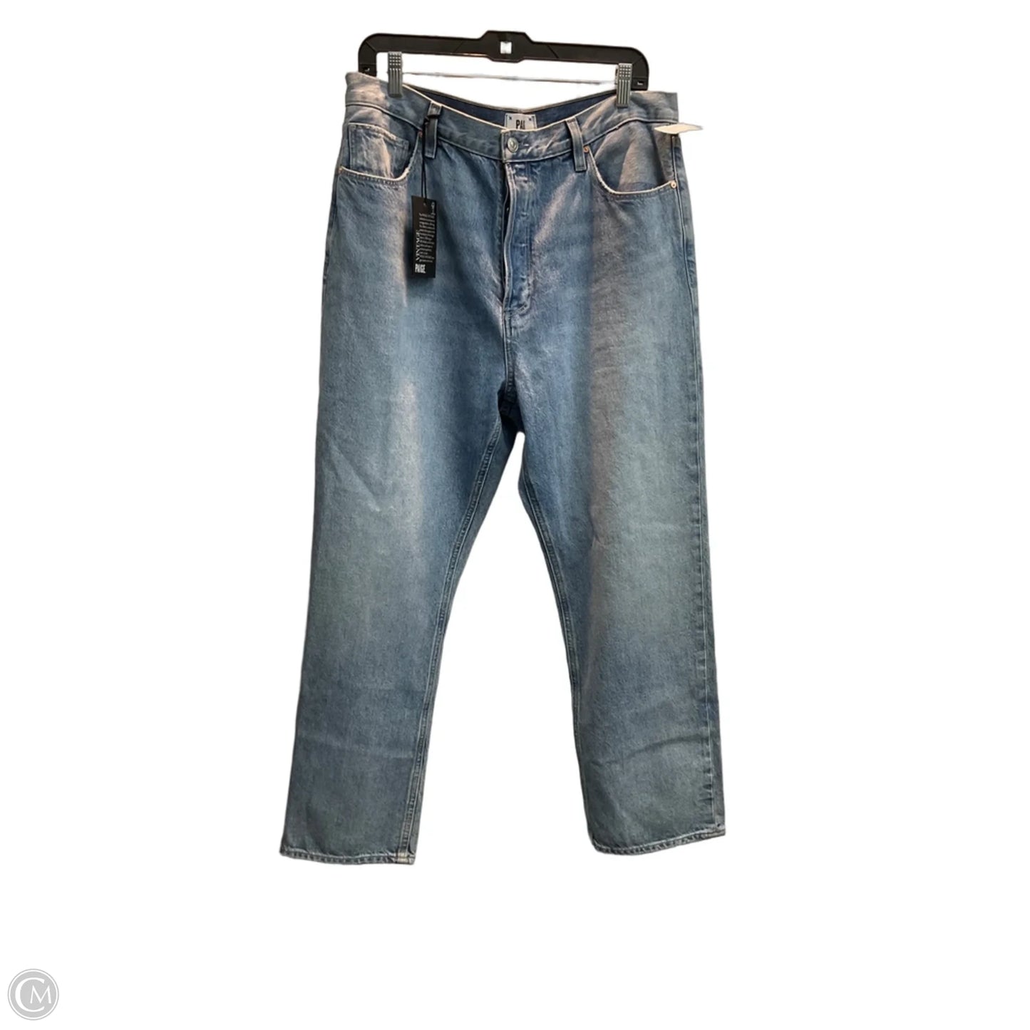 Jeans Wide Leg By Paige In Blue Denim, Size: 14