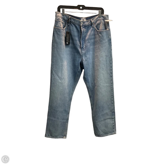 Jeans Wide Leg By Paige In Blue Denim, Size: 14