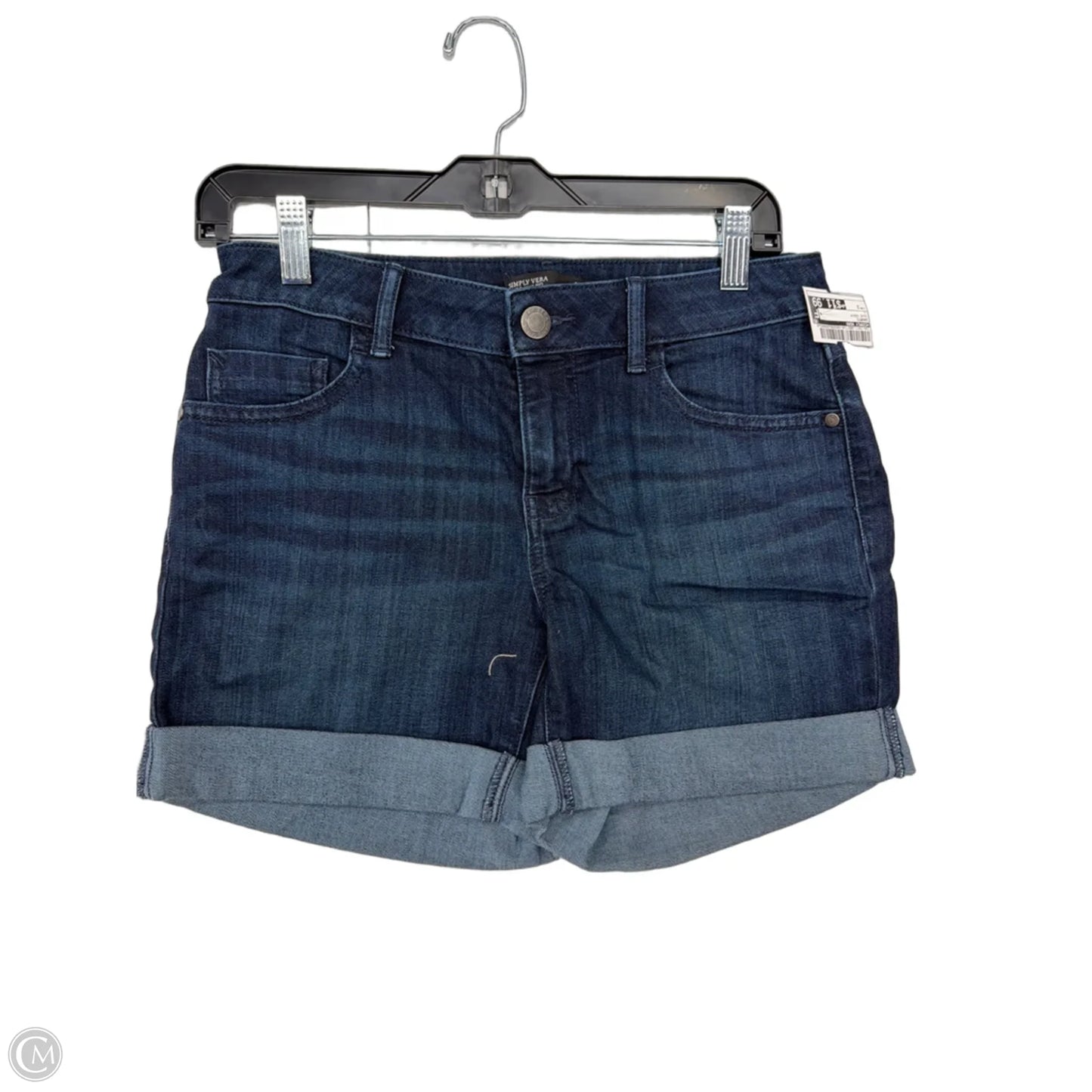 Shorts By Simply Vera In Blue Denim, Size: 2