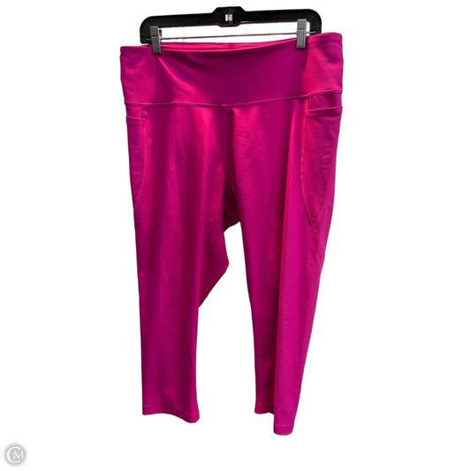 Athletic Capris By Old Navy In Pink, Size: Xxl