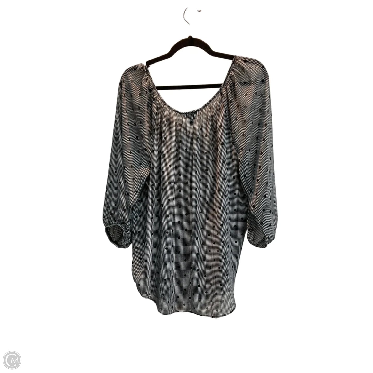 Top Short Sleeve By Alyx In Polkadot Pattern, Size: 1x