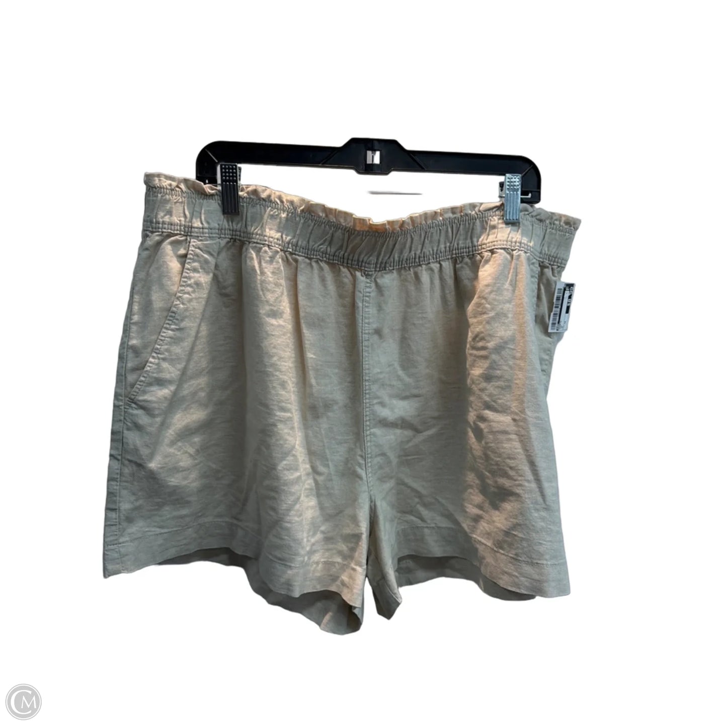 Shorts By H&m In Tan, Size: 18