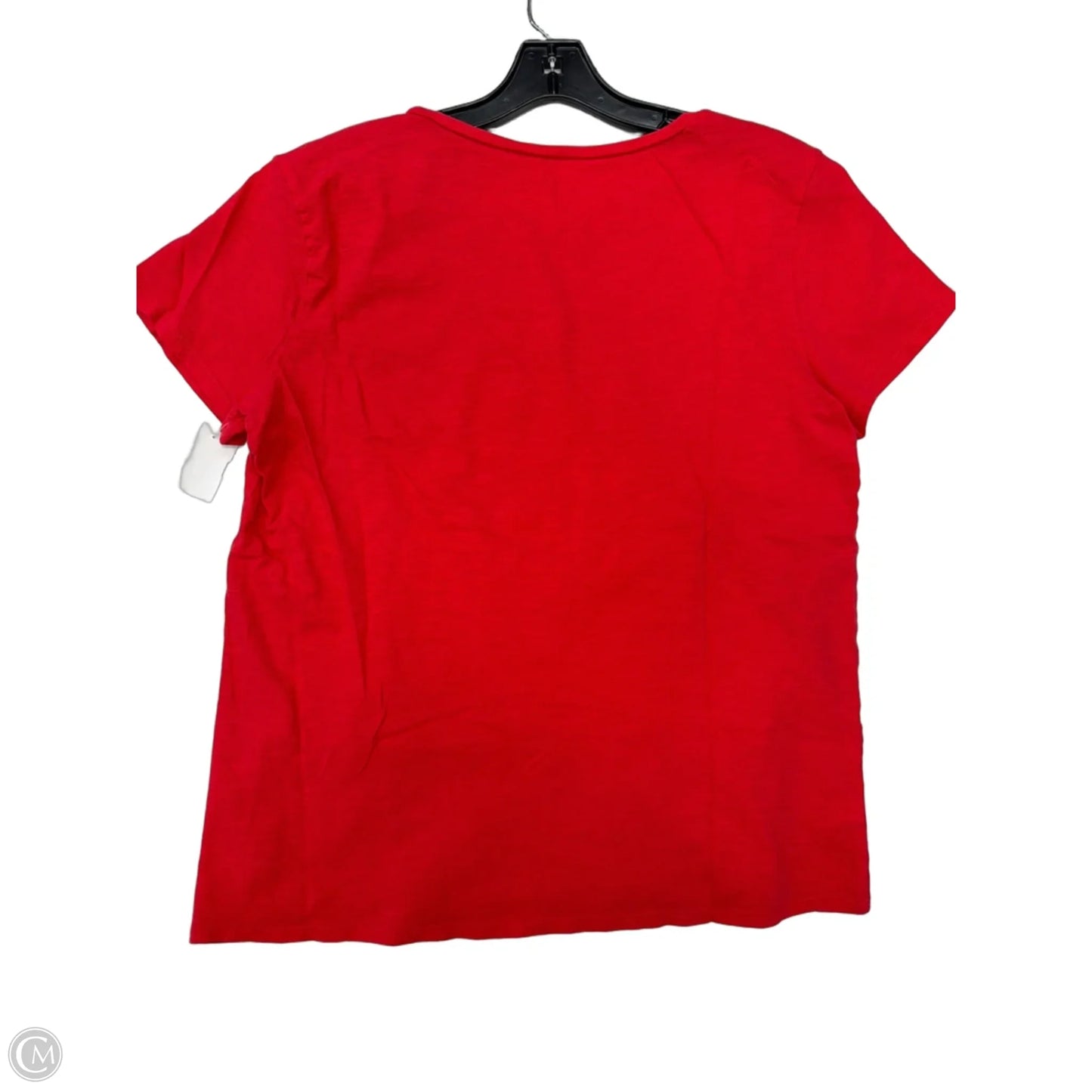 Top Short Sleeve Basic By Loft In Red, Size: L