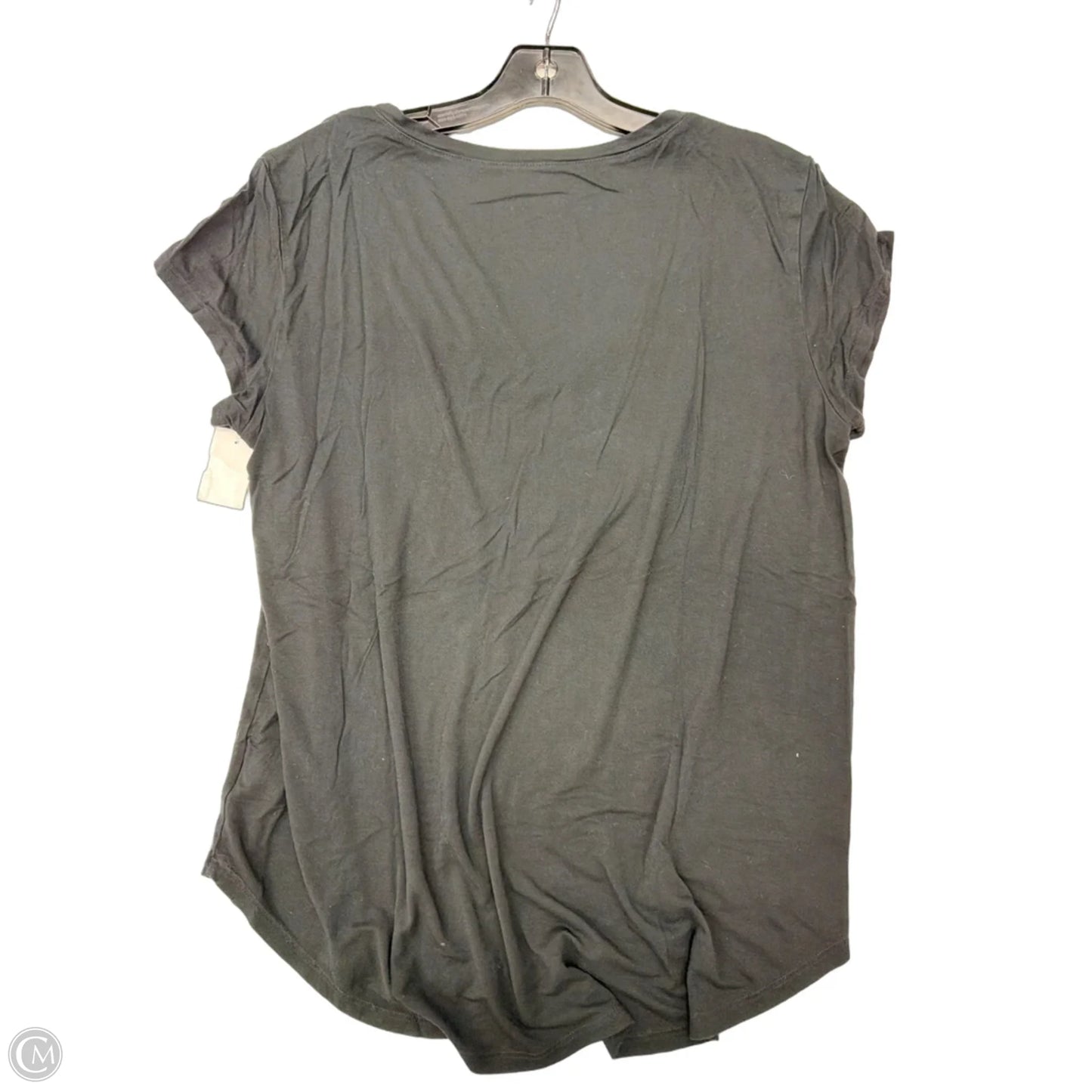 Top Short Sleeve Basic By American Eagle In Black, Size: L