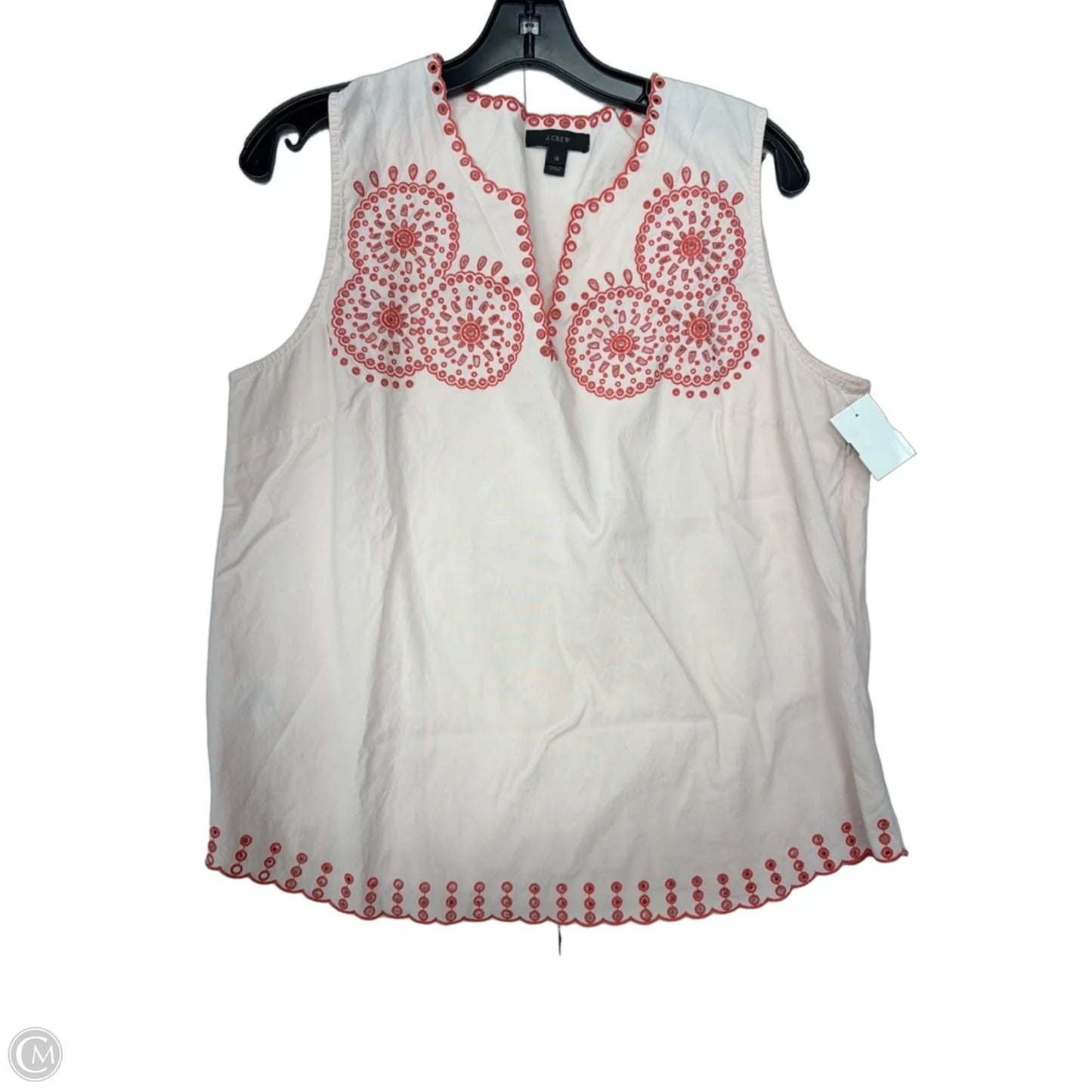 Top Sleeveless By J. Crew In Peach, Size: 12