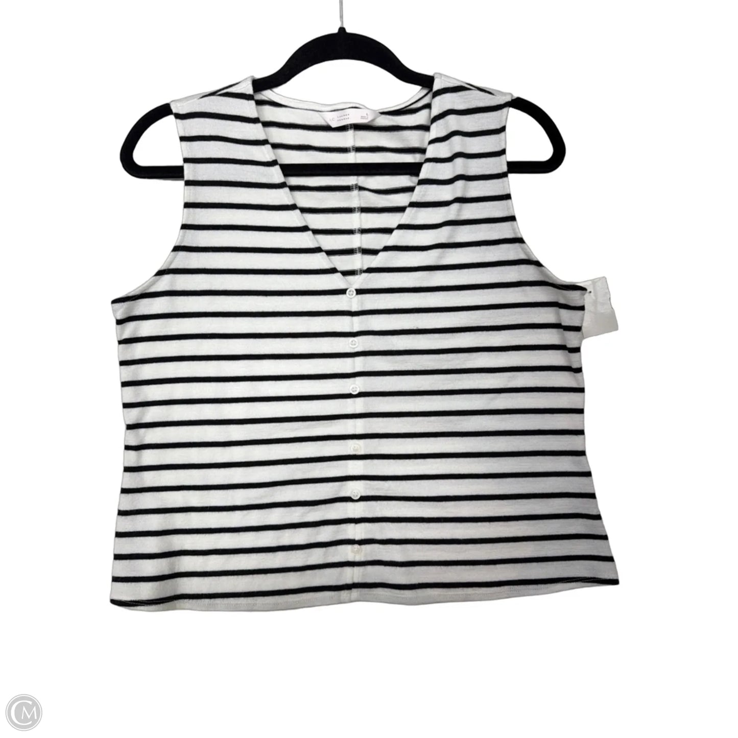 Tank Top By Lc Lauren Conrad In Striped Pattern, Size: L