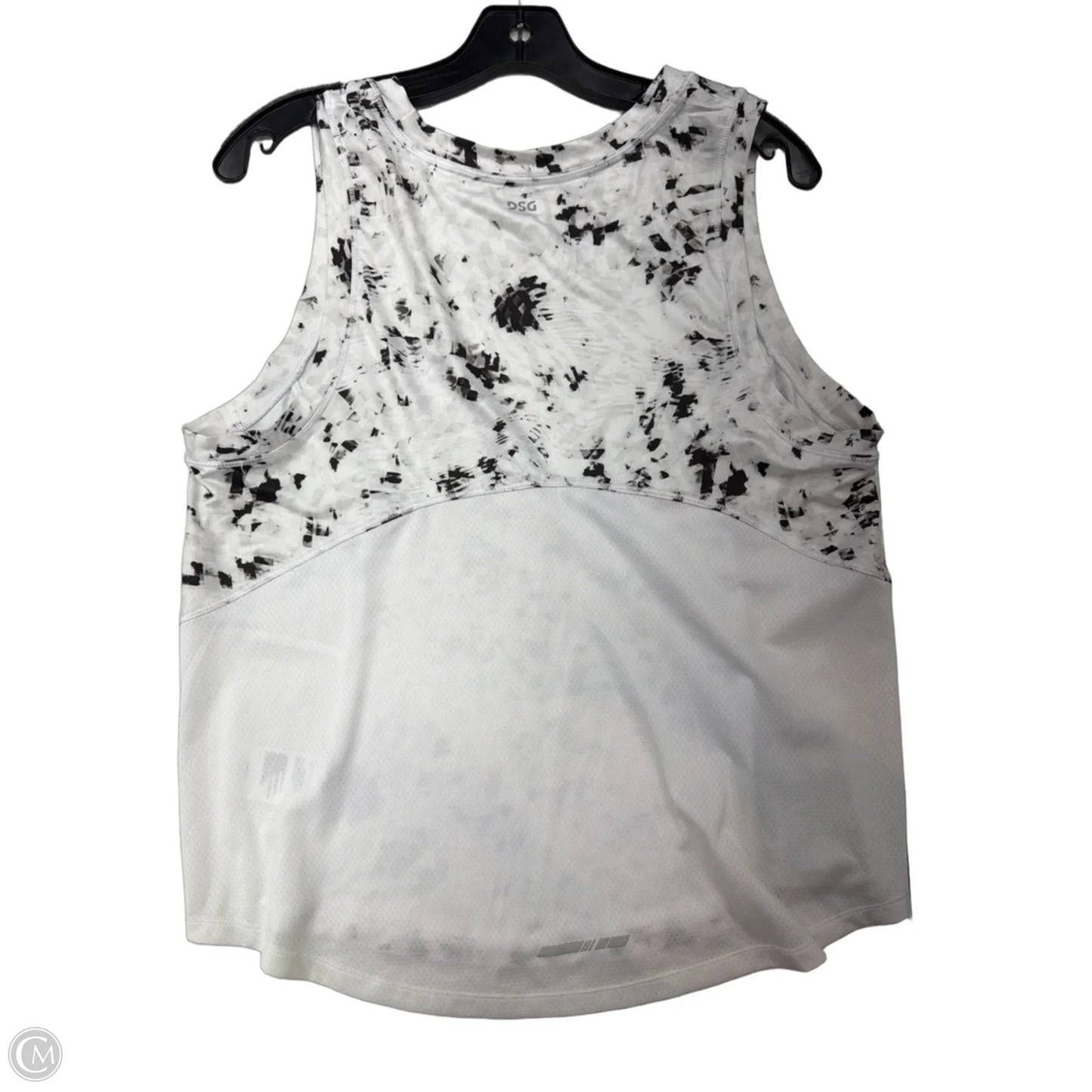 Athletic Tank Top By Dsg Outerwear In Black & White, Size: L