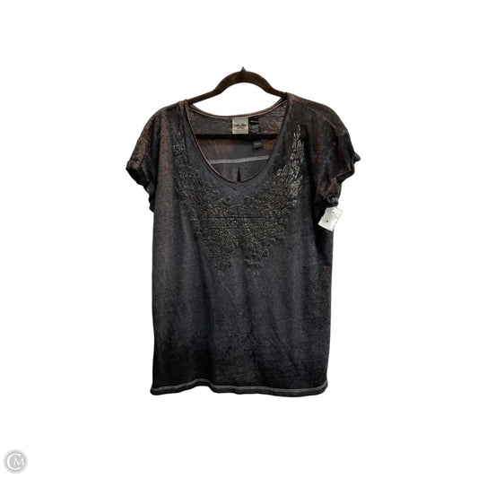 Top Short Sleeve By Harley Davidson In Grey, Size: L