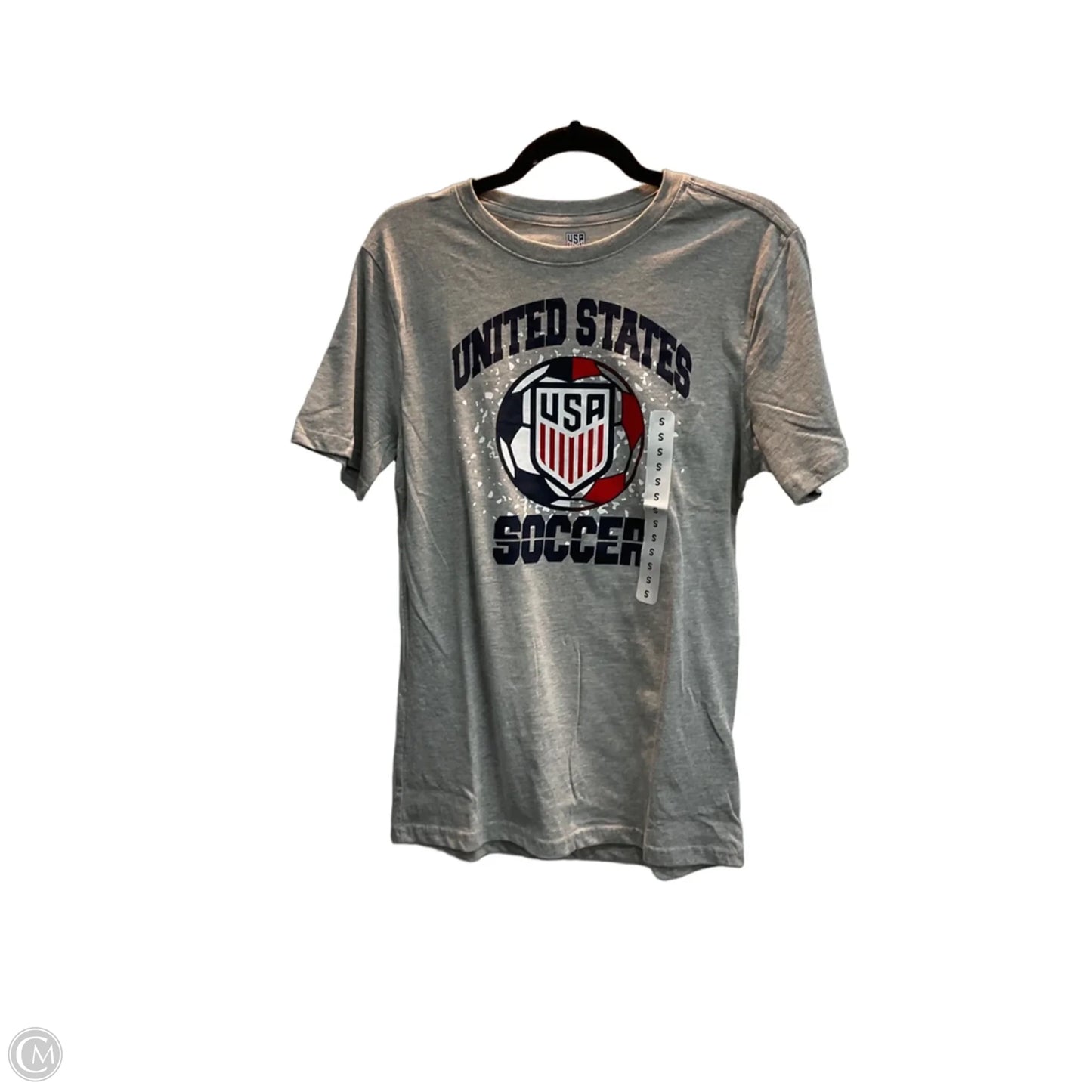 Top Short Sleeve Basic By Clothes Mentor In Grey, Size: S