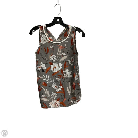 Top Sleeveless By Loft In Grey, Size: Xsp