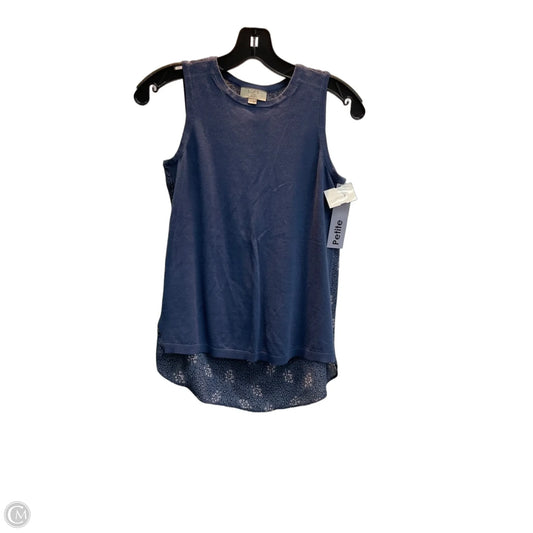 Top Sleeveless By Loft In Blue, Size: Xsp