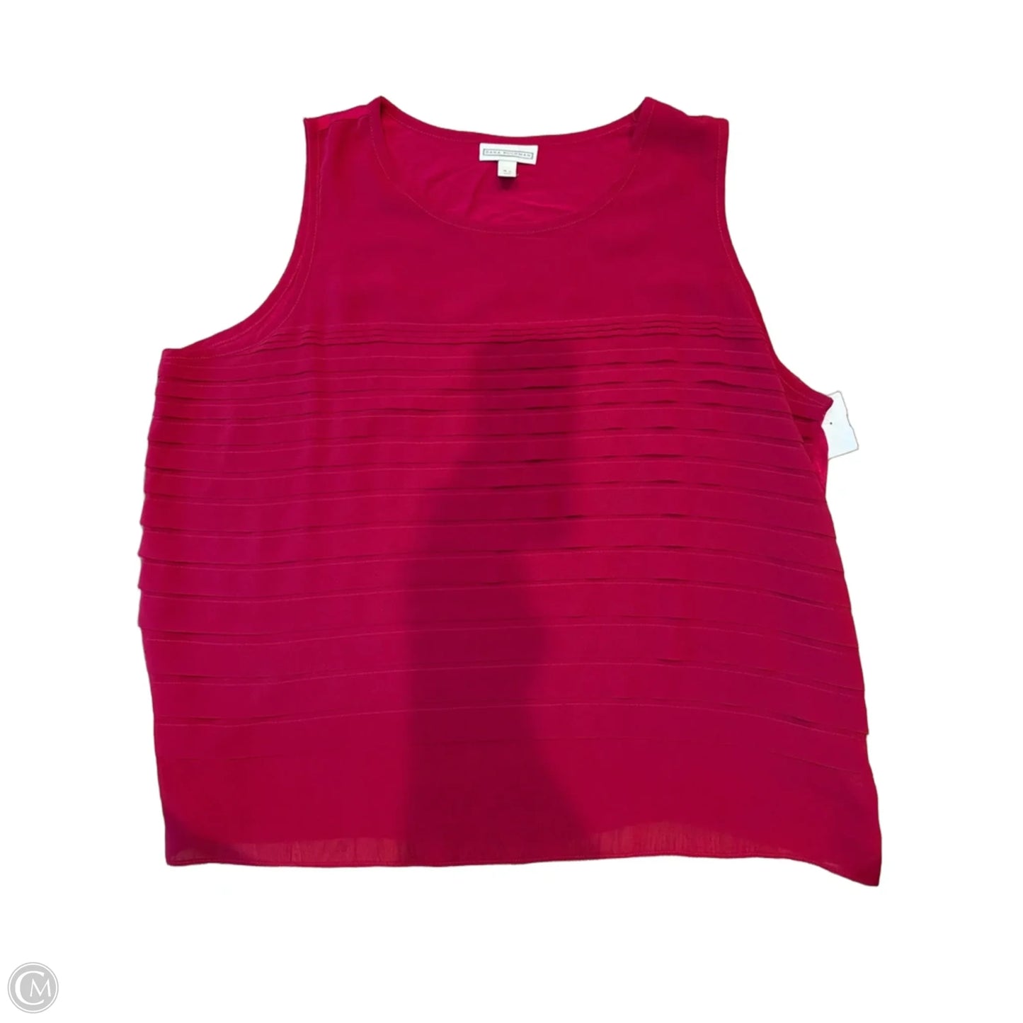 Top Sleeveless By Dana Buchman In Pink, Size: 3x