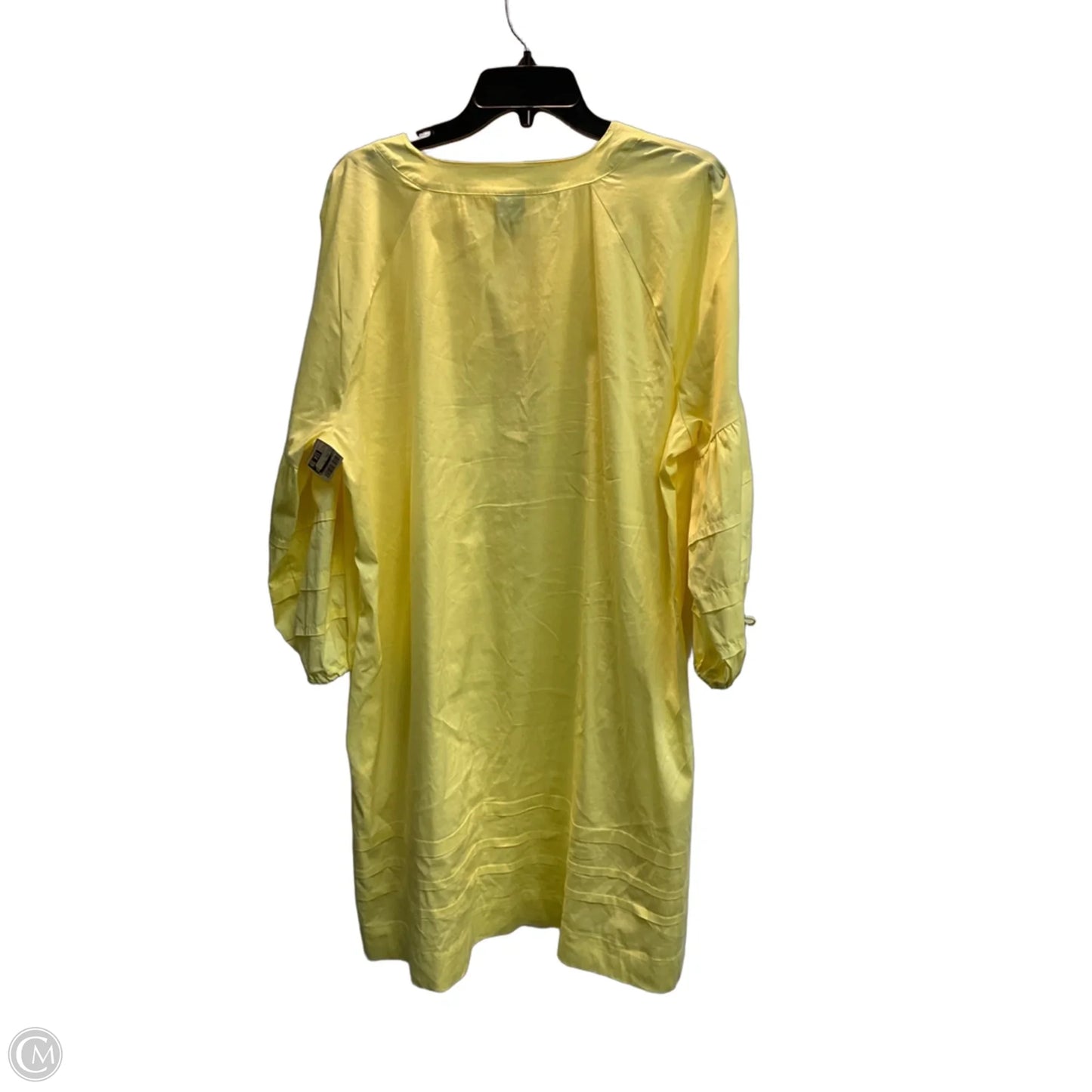 Dress Casual Midi By Chicos In Yellow, Size: Xl