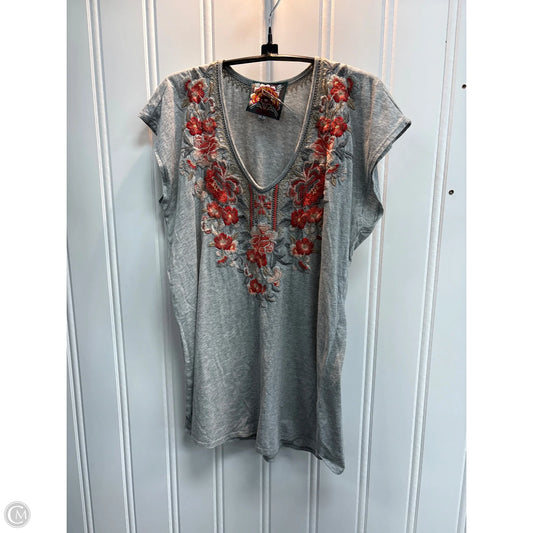 Top Sleeveless By Johnny Was In Grey, Size: S