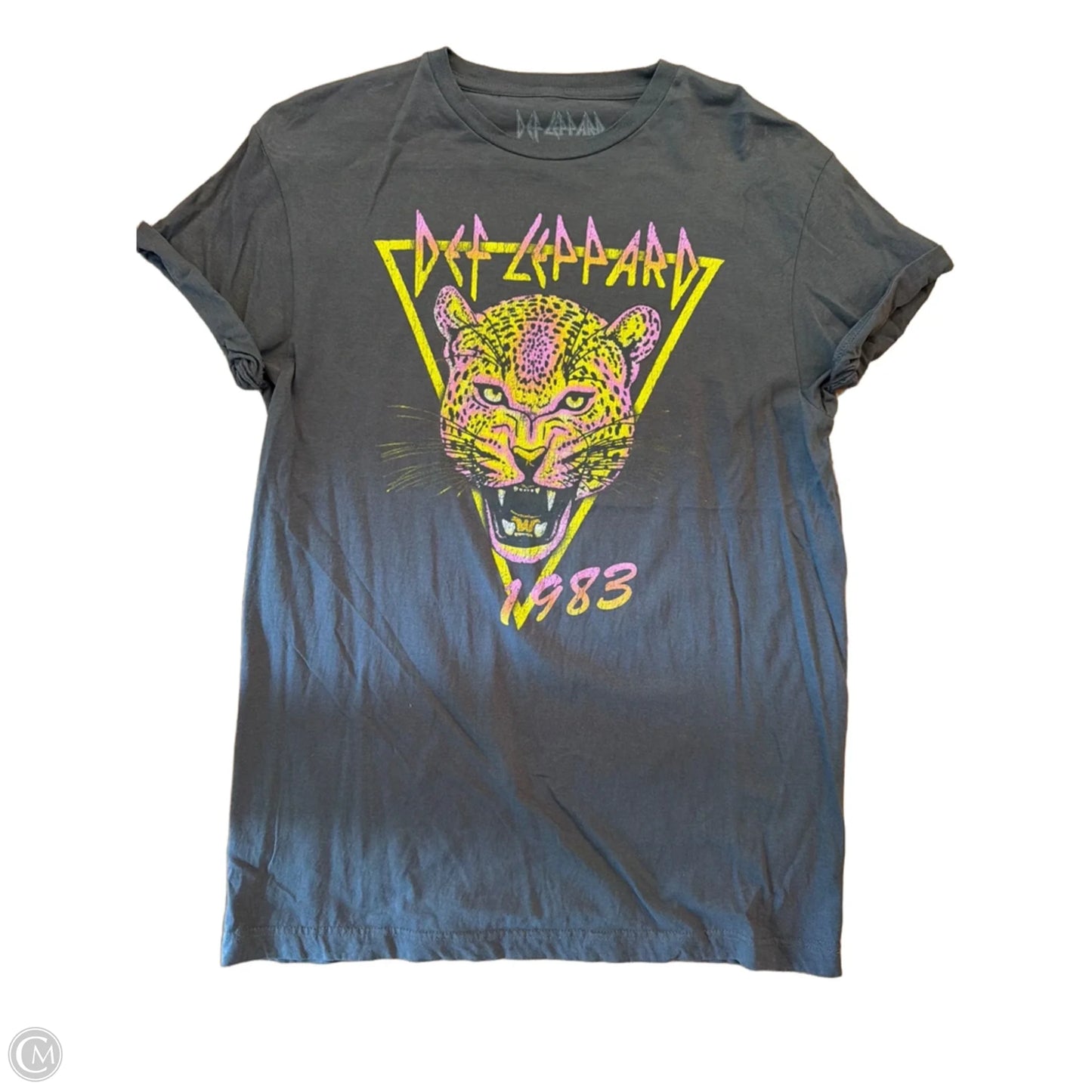 Top Short Sleeve Basic By Clothes Mentor In Grey, Size: M