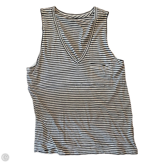 Tank Top By Madewell In Striped Pattern, Size: M