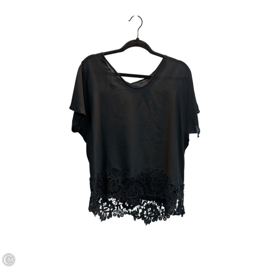 Top Short Sleeve By Zac And Rachel In Black, Size: M