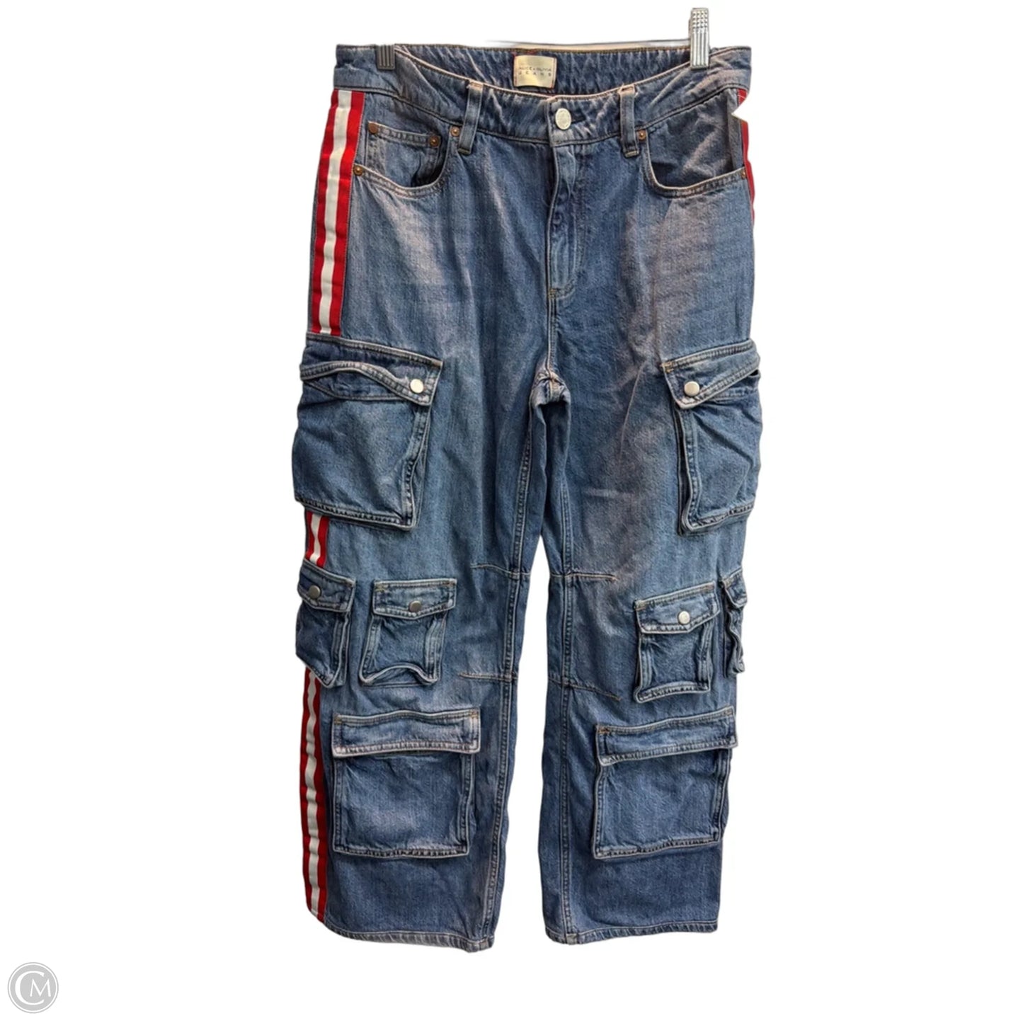 Jeans Designer By Alice + Olivia In Blue Denim, Size: 8