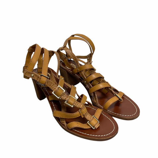 Sandals Designer By Tory Burch In Brown, Size: 8