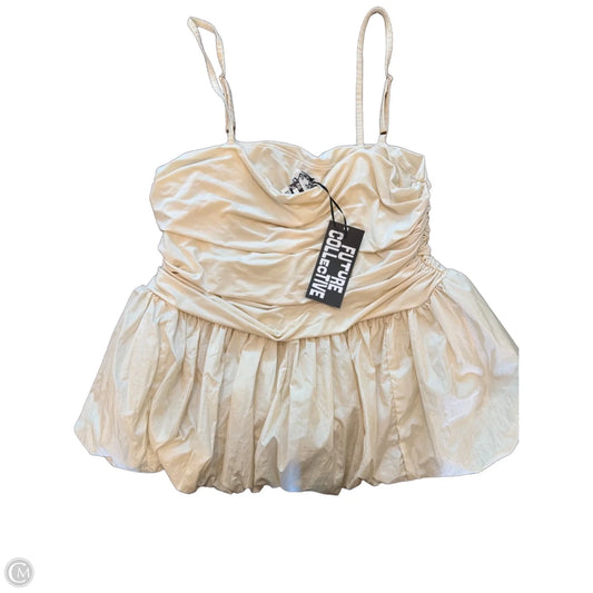 Top Sleeveless By Future Collective In Cream, Size: Xxl