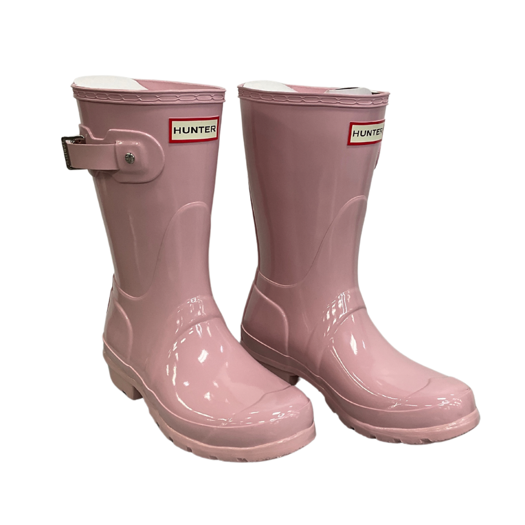 Boots Rain By Hunter In Pink, Size: 5