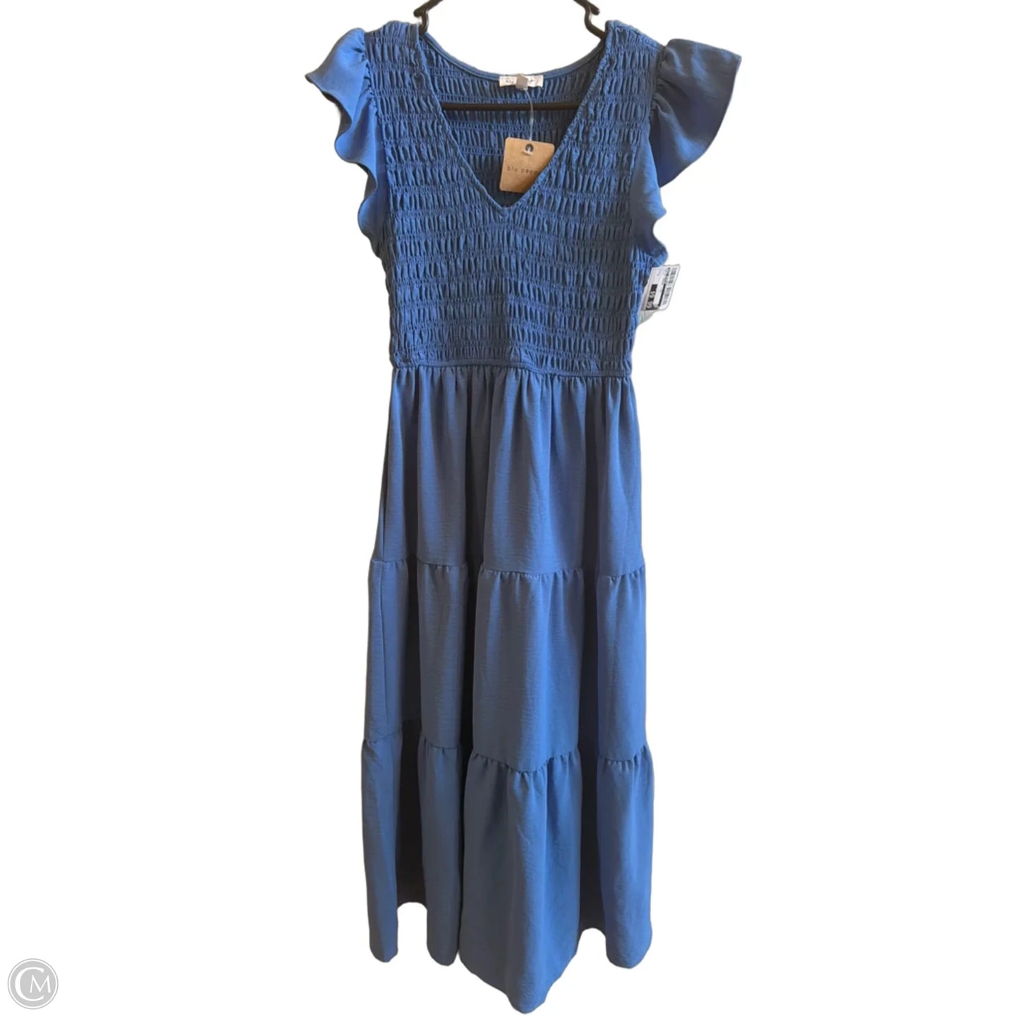 Dress Casual Midi By Blu Pepper In Blue, Size: S