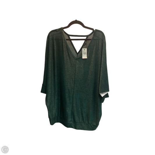 Top Short Sleeve By Lane Bryant In Green, Size: 2x