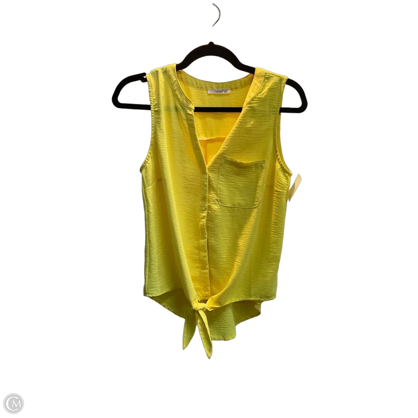 Tank Top By Timing In Yellow, Size: S