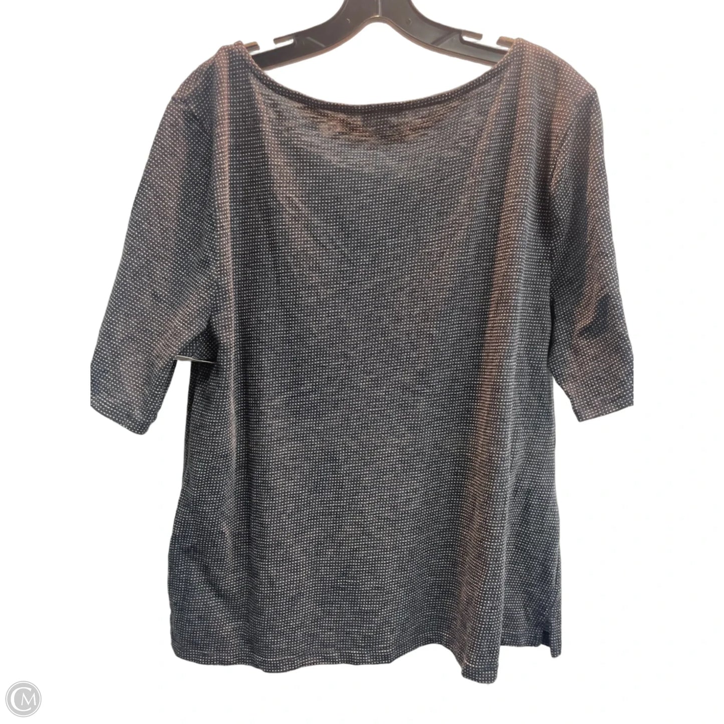 Top Short Sleeve By Talbots In Navy, Size: Xl