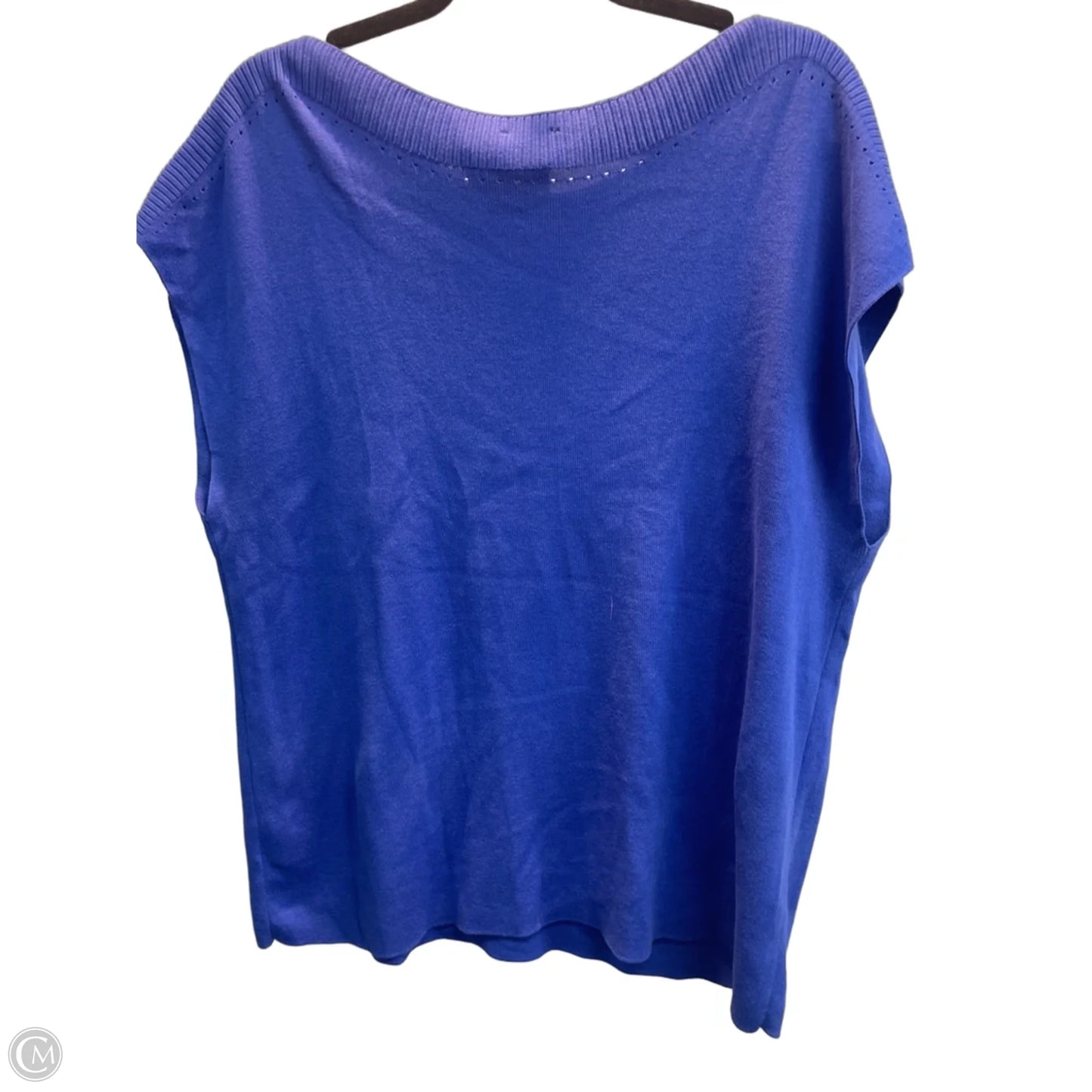 Top Sleeveless By Talbots In Blue, Size: Xl