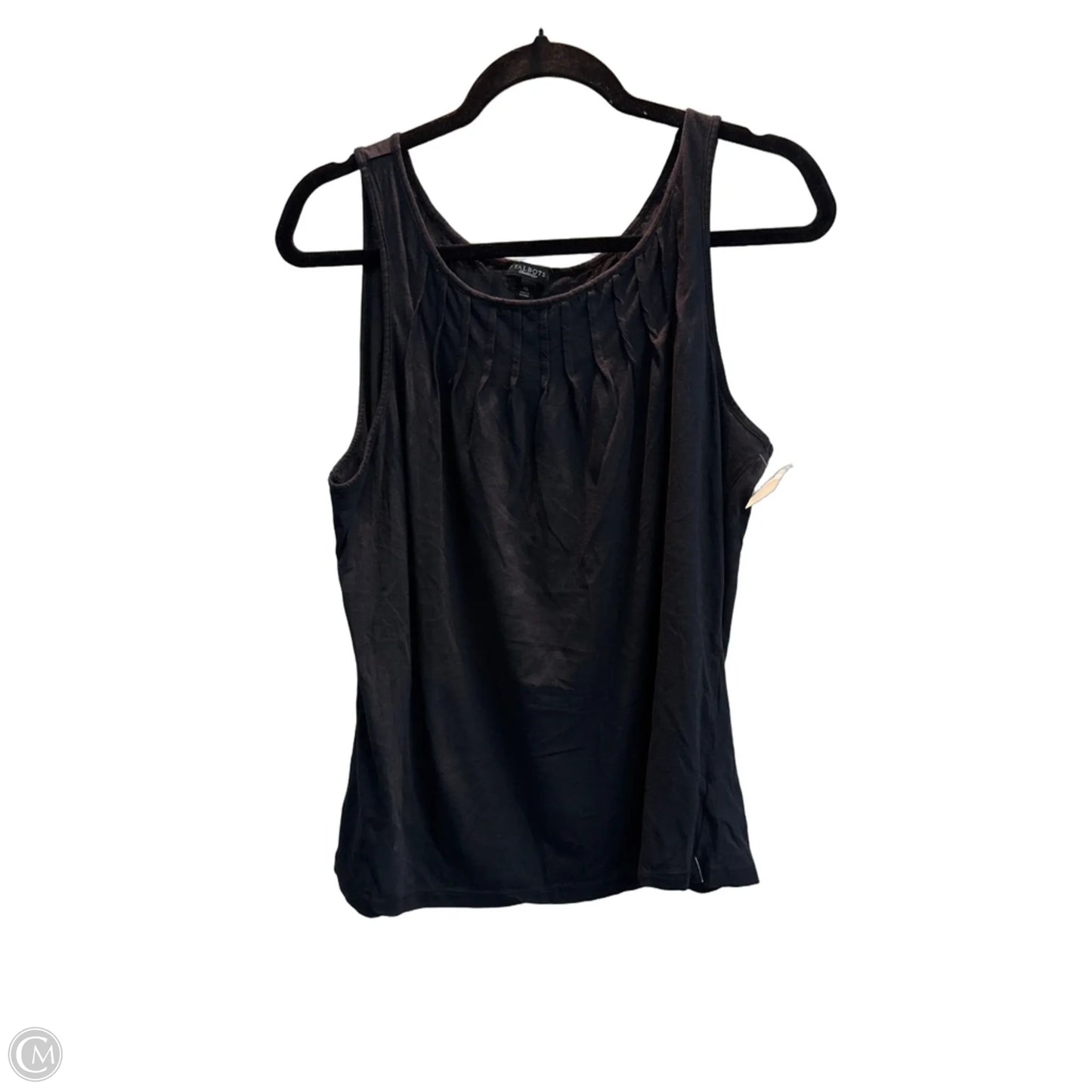Tank Top By Talbots In Black, Size: Xl