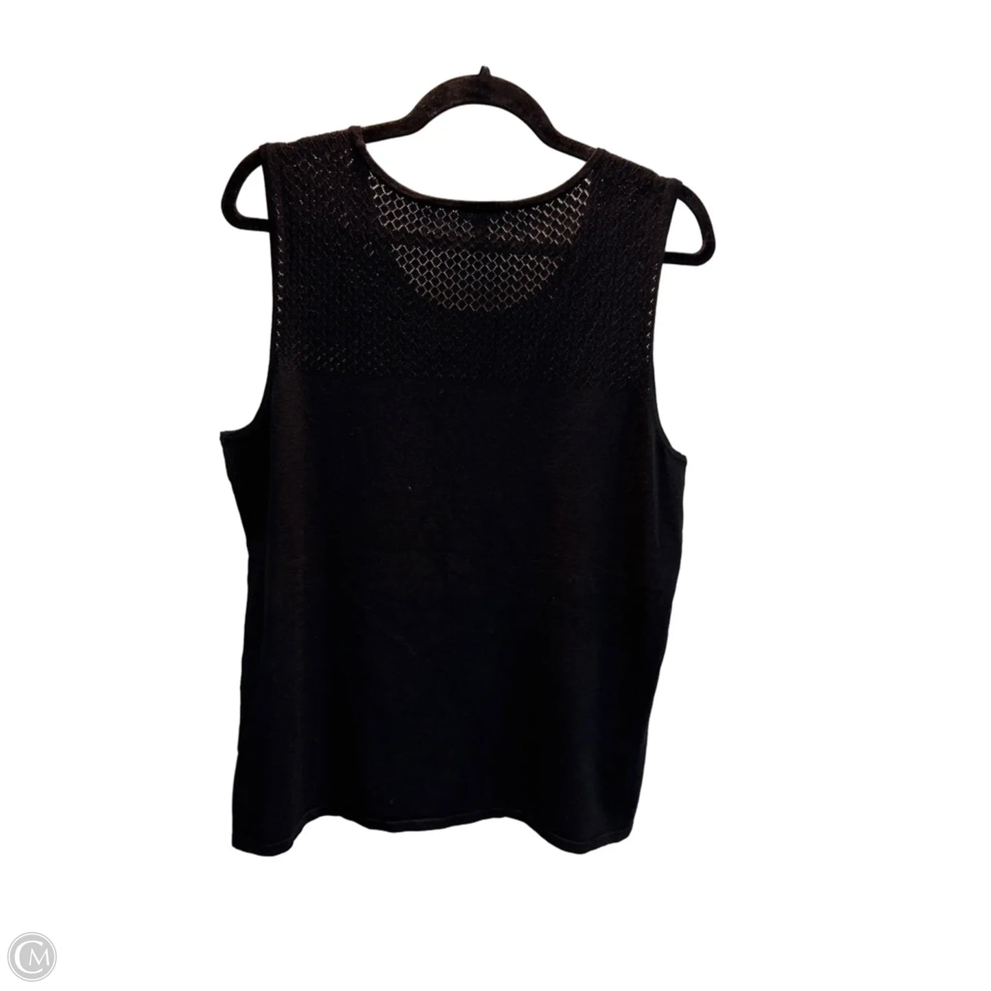 Top Sleeveless By Talbots In Black, Size: Xl