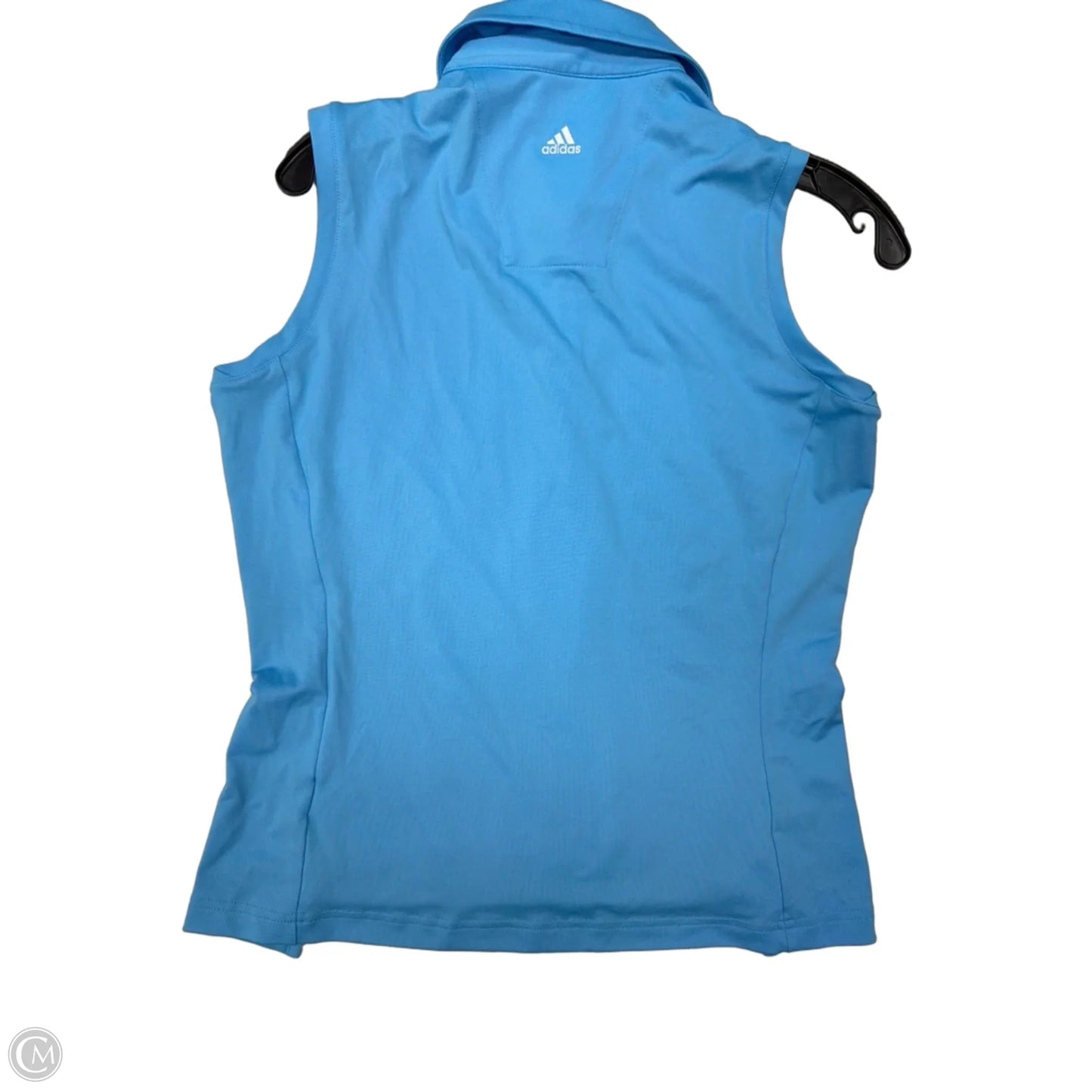 Top Sleeveless By Adidas In Blue, Size: M