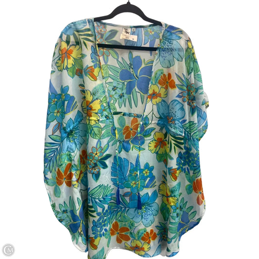 Swimwear Cover-up By Clothes Mentor In Blue