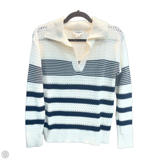 Sweater By For The Republic In Blue & White, Size: S