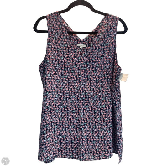 Top Sleeveless By Pleione In Multi-colored, Size: M
