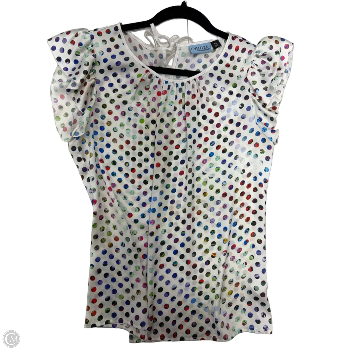 Top Sleeveless By Cynthia Rowley In Polkadot Pattern, Size: M