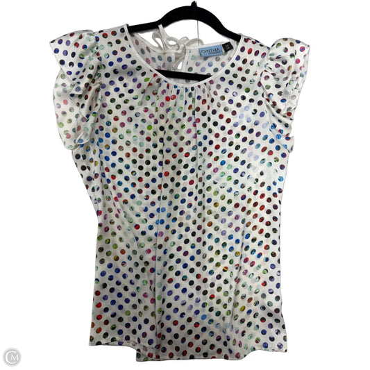 Top Sleeveless By Cynthia Rowley In Polkadot Pattern, Size: M